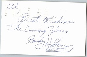1970's -Randy Holloway- Signed/Autograph/Auto Postcard Minnesota Vikings NFL