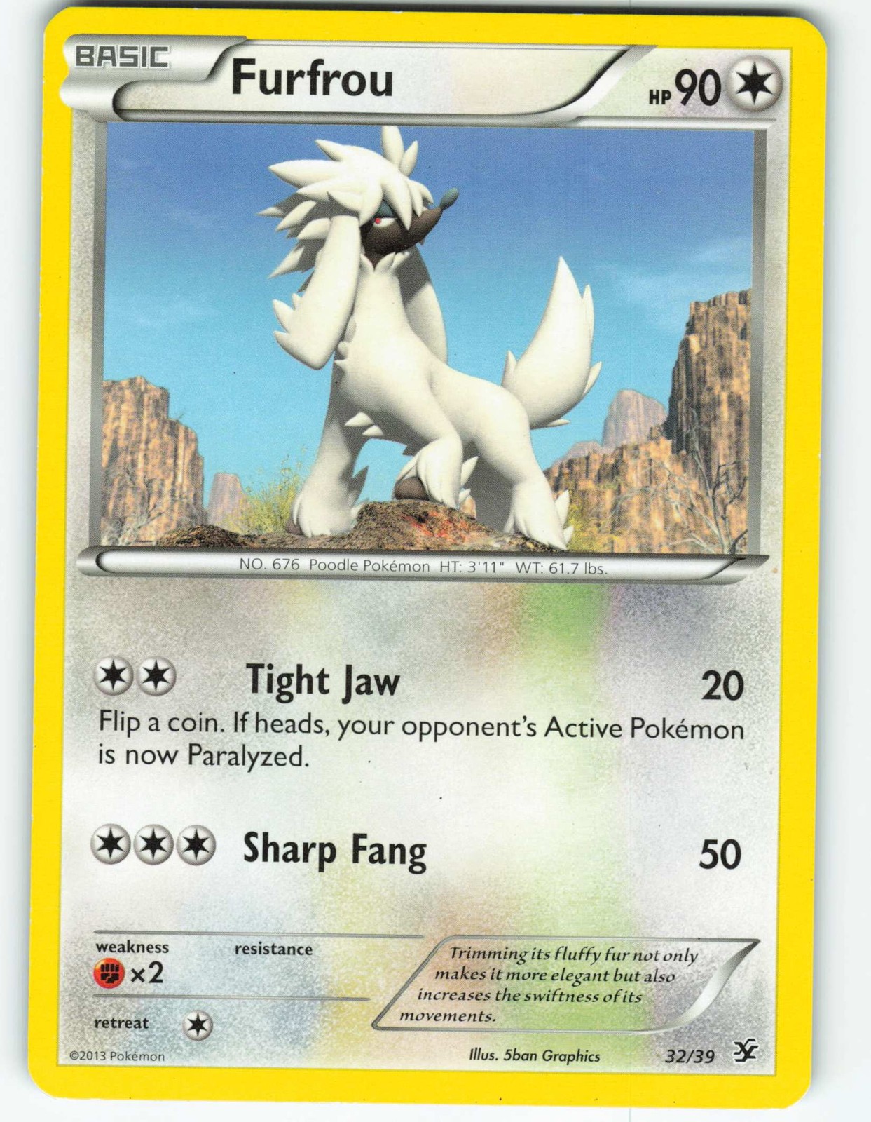 Furfrou - 32/39 Kalos Starter Set - Pokémon TCG - 2013