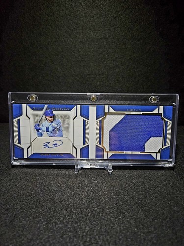 2025 Panini National Treasures Bobby Witt Jr. Auto Jumbo Patch Booklet /35 🔥🔥