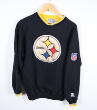90s Pro Line Starter Pittsburgh Steelers Sweatshirt Adult Large Black VTG
