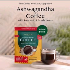 VAHDAM KSM-66 Ashwagandha Coffee | Instant Coffee with KSM-66| 40 Servings