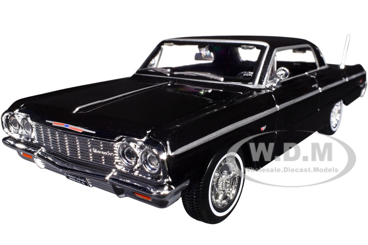 1964 CHEVROLET IMPALA SS BLACK 1/26 DIECAST MODEL CAR BY MAISTO