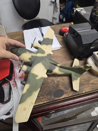 C-123 Provider C123 Airplane Wood Model Large - Picture 4 of 4