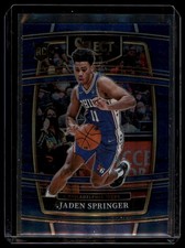 2021-22 Panini Select #85 Jaden Springer Blue Prizms
