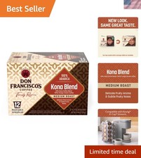 Delicious Kona Blend Coffee Pods for Keurig - 12 Count Medium Roast Experience