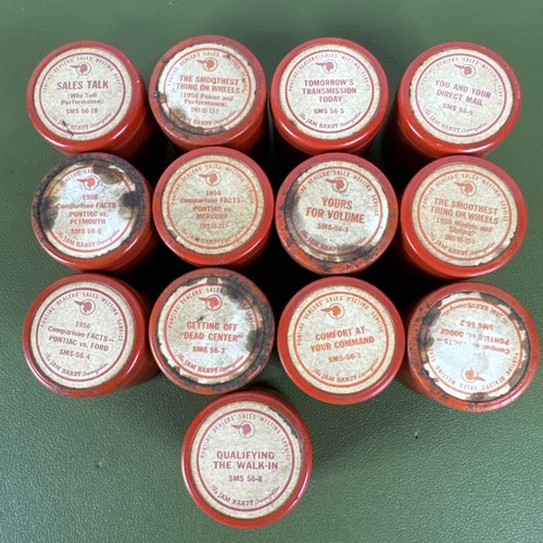 Lot of 13 Pontiac--1955 Dealer Training Film Strips-The Jam Handy Organization