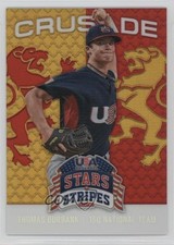 2015 Panini Stars and Stripes Crusade Red 25/99 Thomas Burbank #91 1s8