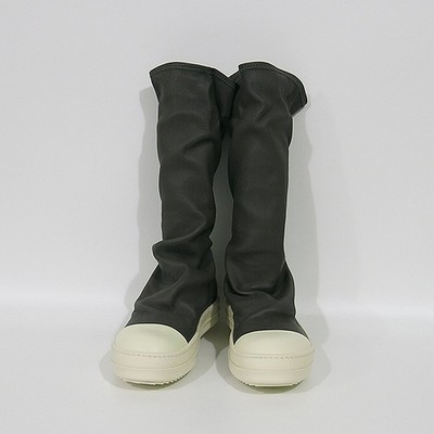Rick Owens Taupe Long Sneakers Women Size 36.5