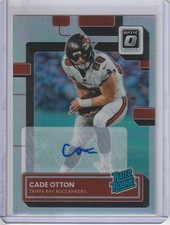 Cade Otton 2022 Panini Donruss Optic Holo Prizm Rated Rookie Rc Auto (63/125)