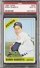 1966 TOPPS #530 ROBIN ROBERTS PSA 9