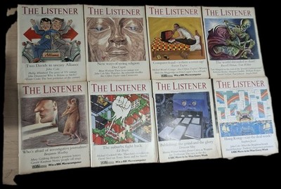 The Listener Magazines,  8 Back Issues 6th Sept. 1984 -25th Oct. 1984 Vintage