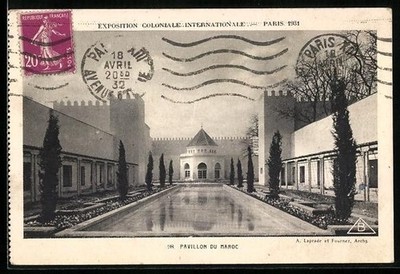 AK Paris, Exposition coloniale internationale 1931, Pavillon du Maroc Laprade e 