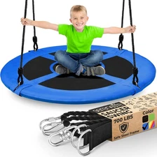 Saucer Swing with Tree Hang Kit,  Outdoor Tree Swing, 