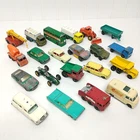 21 Vintage Lesney Matchbox Cars Trucks Some Black Wheel Lot