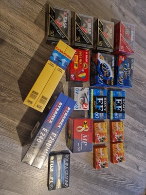 MC VHS Digital Kassetten Kodak Sony Fuji TDK Leerkasetten Neu Hobbyaufgabe Usw