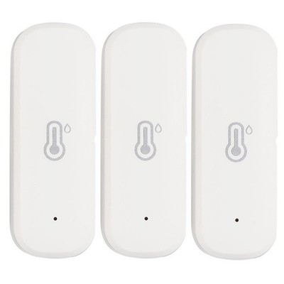 3 Stück Smart WiFi Temperatur- und Luftfeuchtigkeitssensor zur Überwachung im