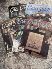 Lot 6 vintage for the love of Cross Stitch Magazines Patterns 1991 Complete