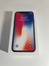 Box Only Apple iPhone X A1865 Empty Box, No Phone 256GB Silver