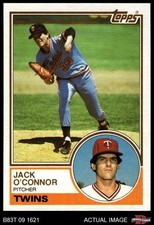 1983 Topps #33 Jack O'Connor Twins 8 - NM/MT
