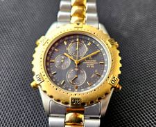 Amazing Accurist Cronografo Sveglia WR 100 MB434 CAL. 6W50 bicolore oro