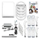 Nintendo Wii Console HD + Mario Kart+ Pick 1-4 Voomwa Remotes + 1-4 Wheels + USA