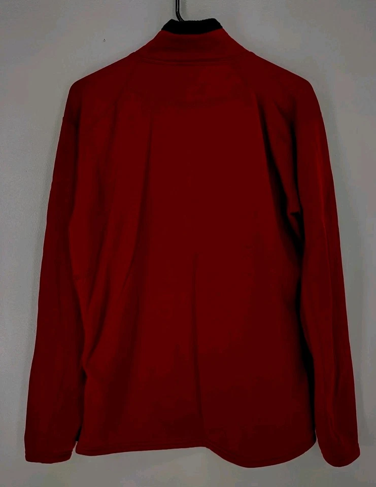 EMS Pullover StretchTECH Sudadera Para Mujer L Elástica Agujeros para Pulgares 1/4 Cremallera Roja Foto 2 de 4