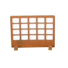 Wooden Partition Screen Panel for Doll House Room Divider Display Decorative