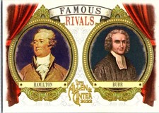 2022 Topps Allen & Ginter Famous Rivals #FR-1 Alexander Hamilton  Aaron Burr
