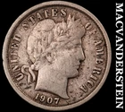 1907-O Barber Dime- Scarce Better Date No Reserve #J8931