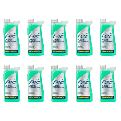 10x Mannol antifreeze AG13 1L coolant radiator antifreeze green VW
