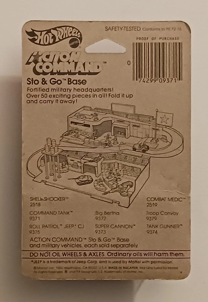 Lot of 3 1984 Hot Wheels Action Command Big Bertha - Super Cannon - Command Tank - Image 3 of 4