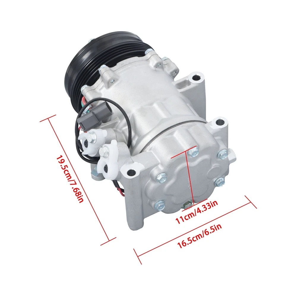 For Honda CR-V 1997-2001 Honda Civic 1994-2000 AC A/C Compressor with Clutch - Imagem 2 de 4