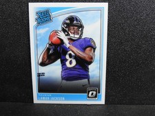2018 Donruss Optic  Lamar Jackson  Rated Rookie Card (RC) #167. rookie card picture
