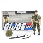 Gi Joe 1987 Falcon 100% Complete w/ File Card🔥MINTY🔥ARAH Vintage Hasbro