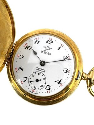Watex Mechanical Pocket Watch 17 JEWELS Hand Wound m19