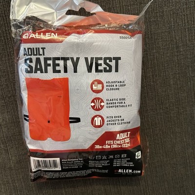Allen Company Blaze Orange Hunting Vest High Visibility Lightweight Safety Gear