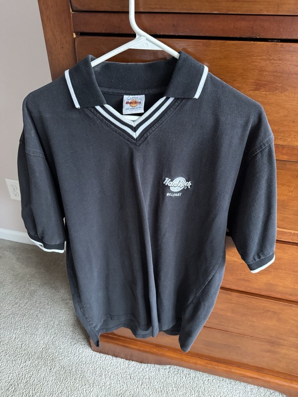 Hard Rock Cafe Belfast - Large Short Sleeve Polo Shirt