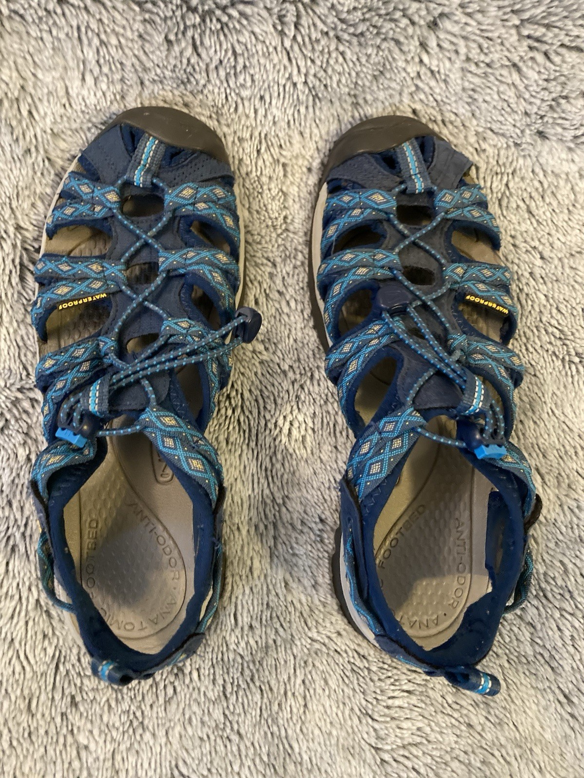 *Prezzo ridotto* Sandali acqua KEEN plantare donna misure 10” cinturini blu