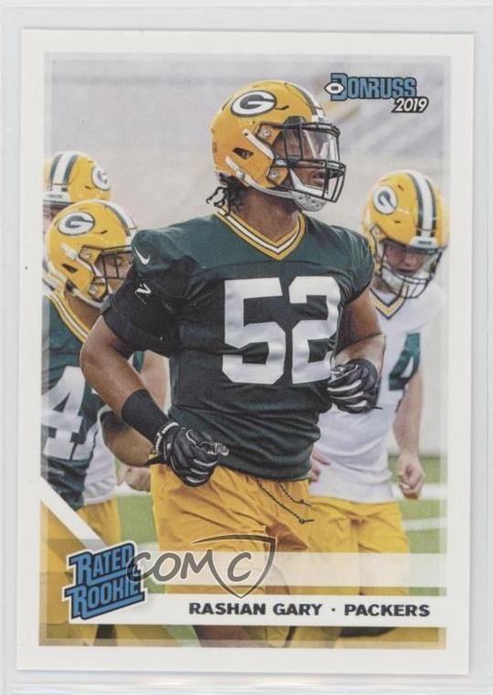 2019 Panini Donruss Rated Rookie Rashan Gary #345 Rookie RC 09wc