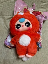 New Baby Three 400%  SUGAR Baby Plush With Crying Eyes - Red Fox