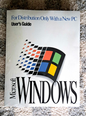 1993 Microsoft Windows 3.1 User Guide, Six Floppy Disks & COA, Sealed in Package