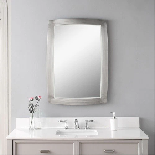 Uttermost 09618 Haskill 34 X 24 inch Brushed Nickel Wall Mirror - Picture 2 of 8