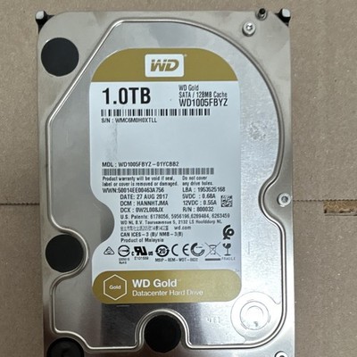 Western Digital WD Gold 1TB 3.5'' SATA III 6Gb/s 7200RPM 128MB HDD WD1005FBYZ