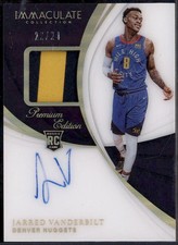 2018 Immaculate Collection Rookie Patch Premium Jarred Vanderbilt RC Auto /24