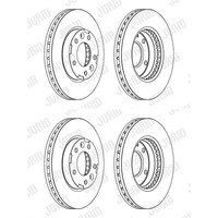 2X Jurid Bremsscheiben Vorne 274Mm BelÜFtet Passend FÜR KIA Carnival | 563039JC