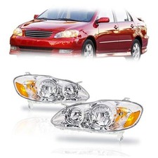 Replacement for 2003 2004 2005 2006 2007 2008 Corolla Headlight Assembly Head