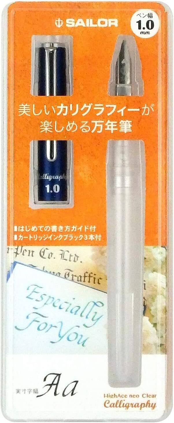 Penna stilografica Sailor "HighAce neo" calligrafia trasparente larghezza...