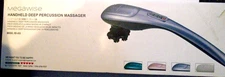 MEGAWISE Handheld Back Massager Deep Tissue Percussion Massage for Back, Neck,
