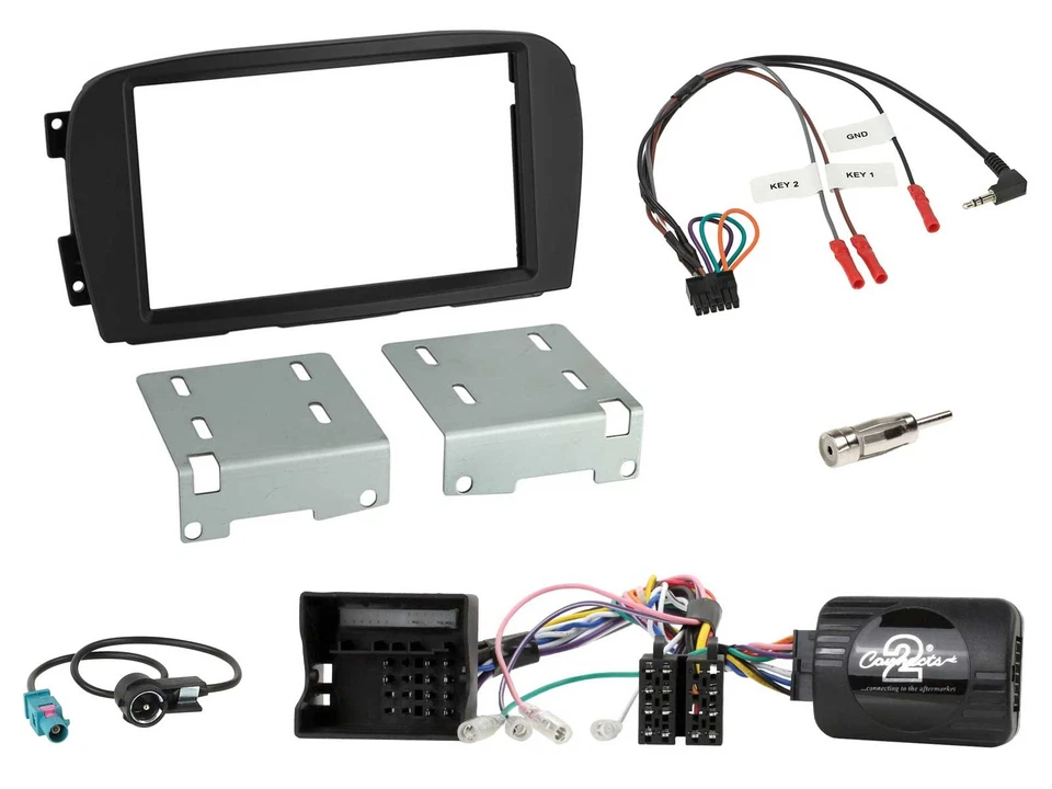 JVC USB Bluetooth 2DIN DAB Lenkrad Autoradio für Mercedes SL R230 2000-2006 - Bild 3 von 4