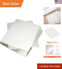 Clear Laminating Sheets 9x11.5 Inch, 200-Pack - Easy Usage & Custom Fit